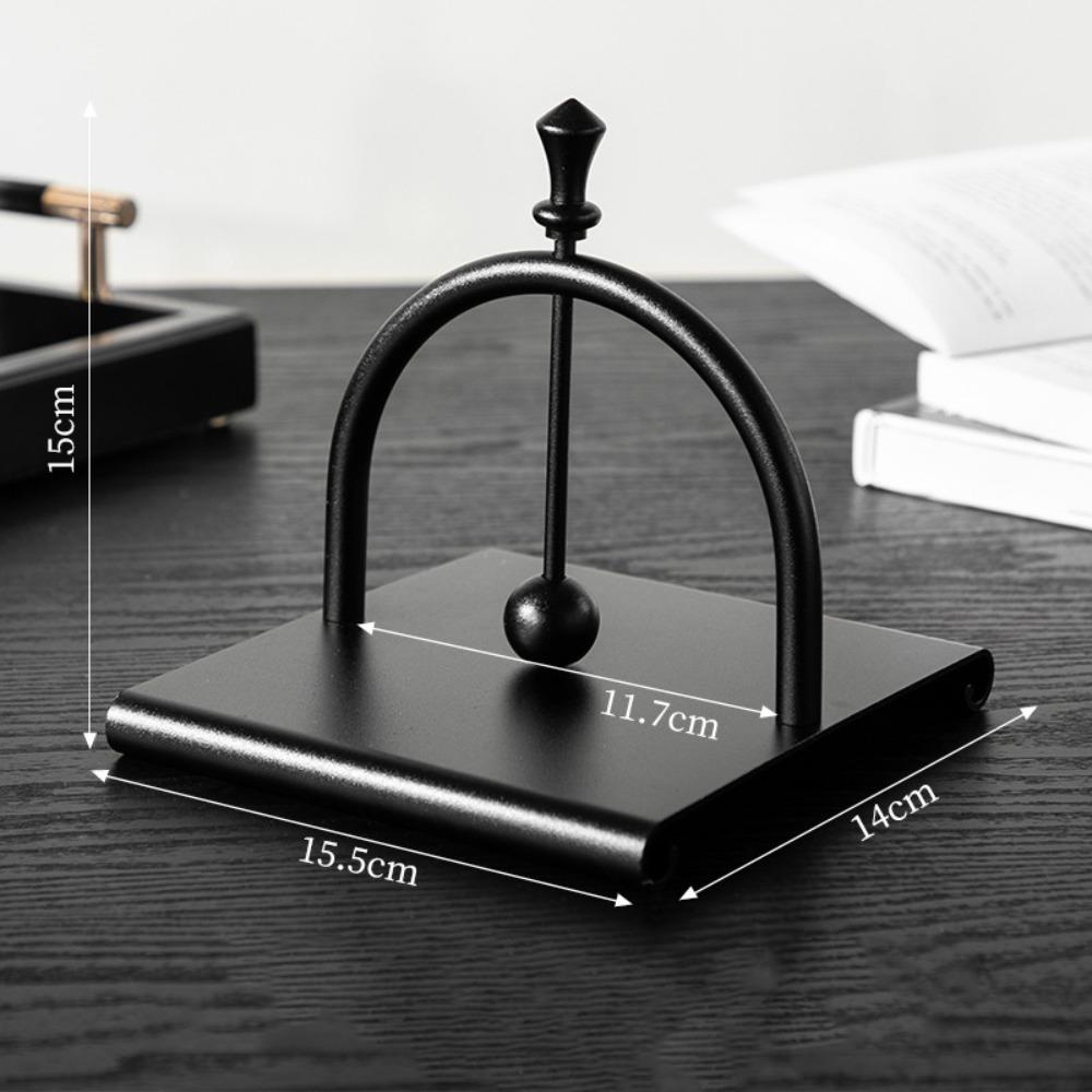 Creative Square Tissue Holder Retro Aluminum Napkin Stand Practical Tabletop Tissue Rack  Kitchen