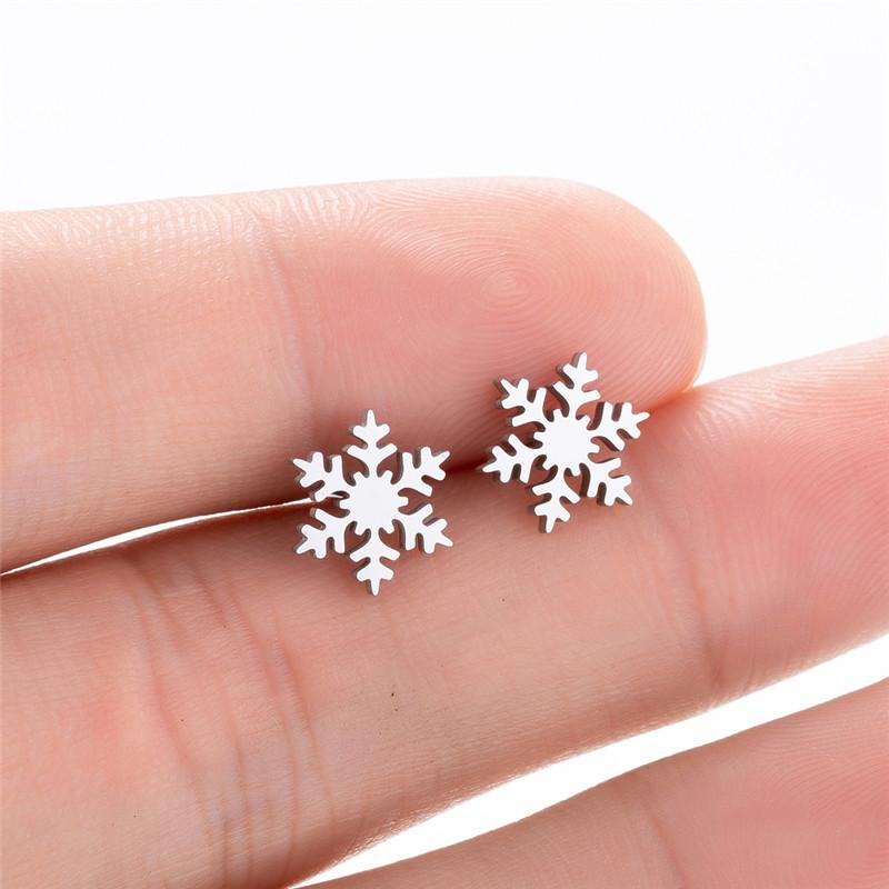 Cute Ballet Earings Women Jewelry Minimalist Puzzle Dinosaur Map Wave Cat Stainless Steel Stud Earrings Girls Pendientes