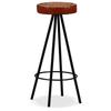 Tabourets de bar - VIDAXL - Cuir véritable - Marron et noir