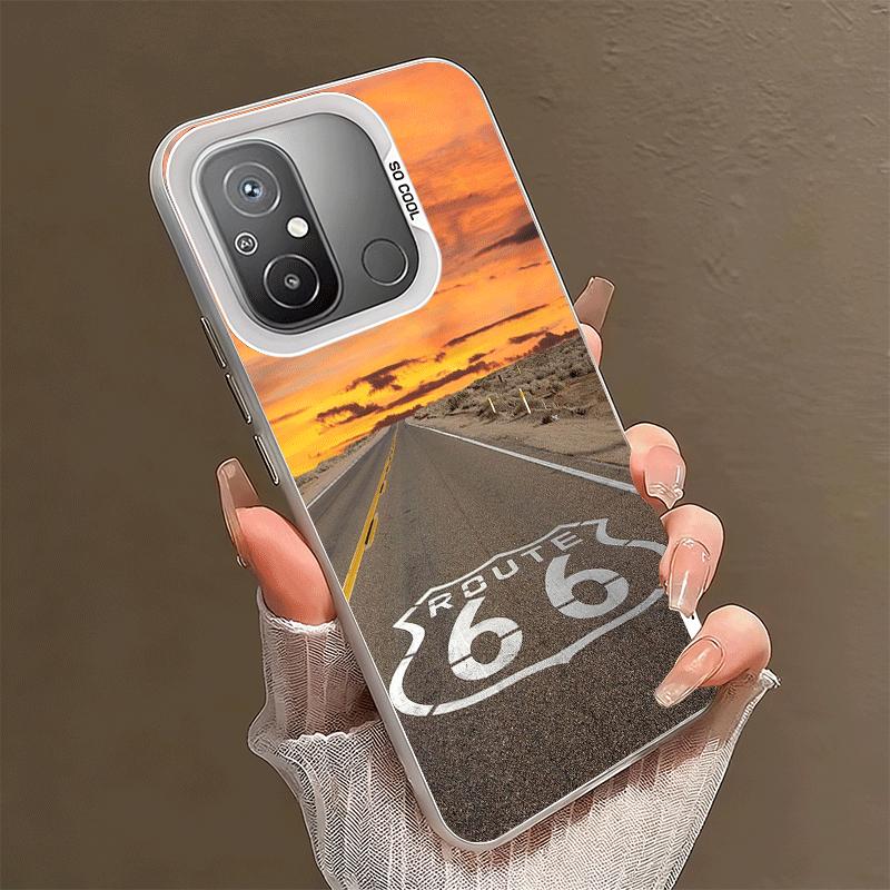 

America Route 66 Shockproof Phone Case for Xiaomi Poco X7 X6 X5 X3 Pro F7 Ultra M8 Redmi 15C 15 14C 13C 12C 10C 13 12 10 Xiaomi Poco M8 Pro