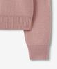 BLOND9 Hooded Rib Knit Half Zip_Light Pink