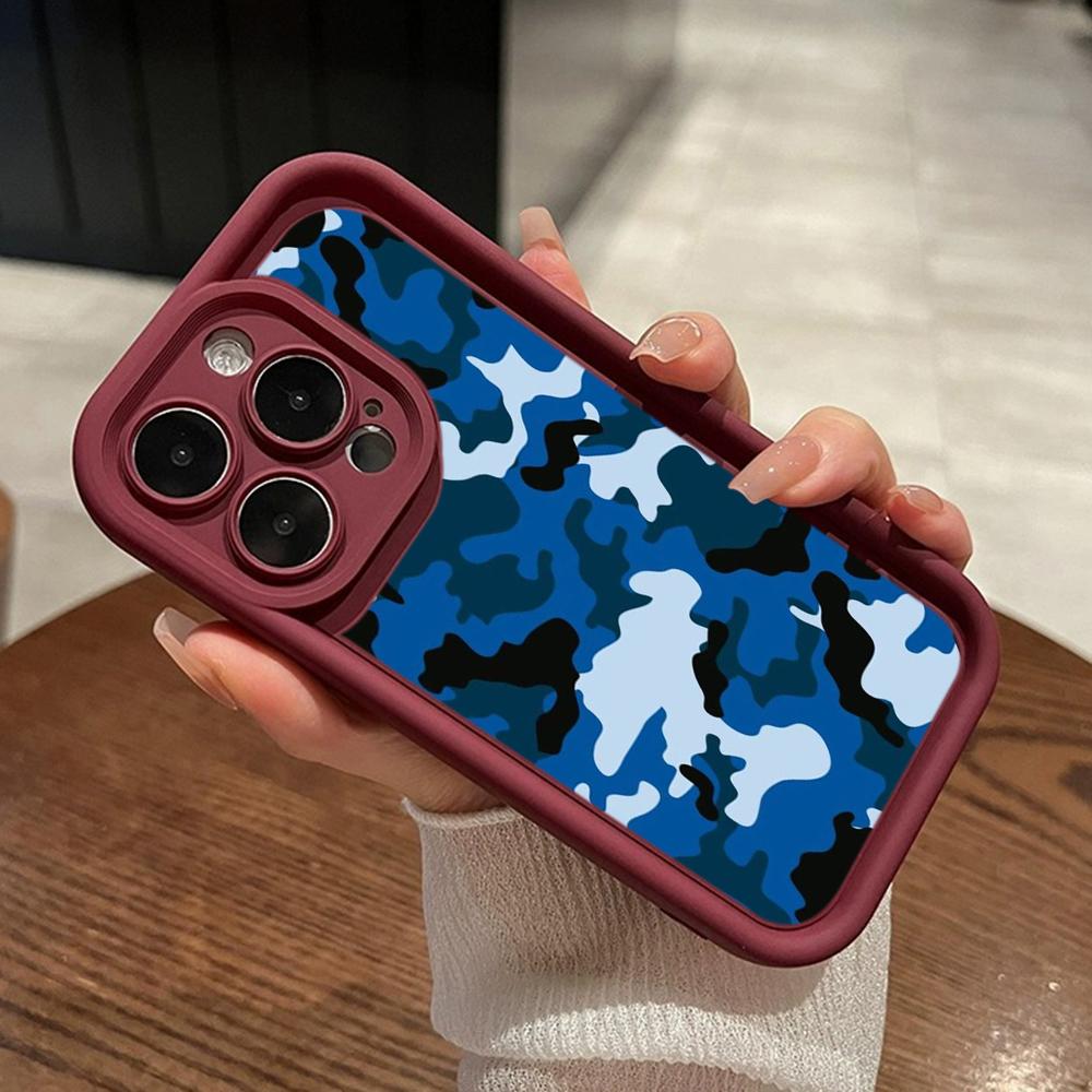 LZ6 Camouflage Camo Design Silicone Phone Case for Xiaomi 11 Lite 5G 14T Redmi 14C 13C A3 Note 12 11 9 10 13 Pro Plus Shockproof Back Cover