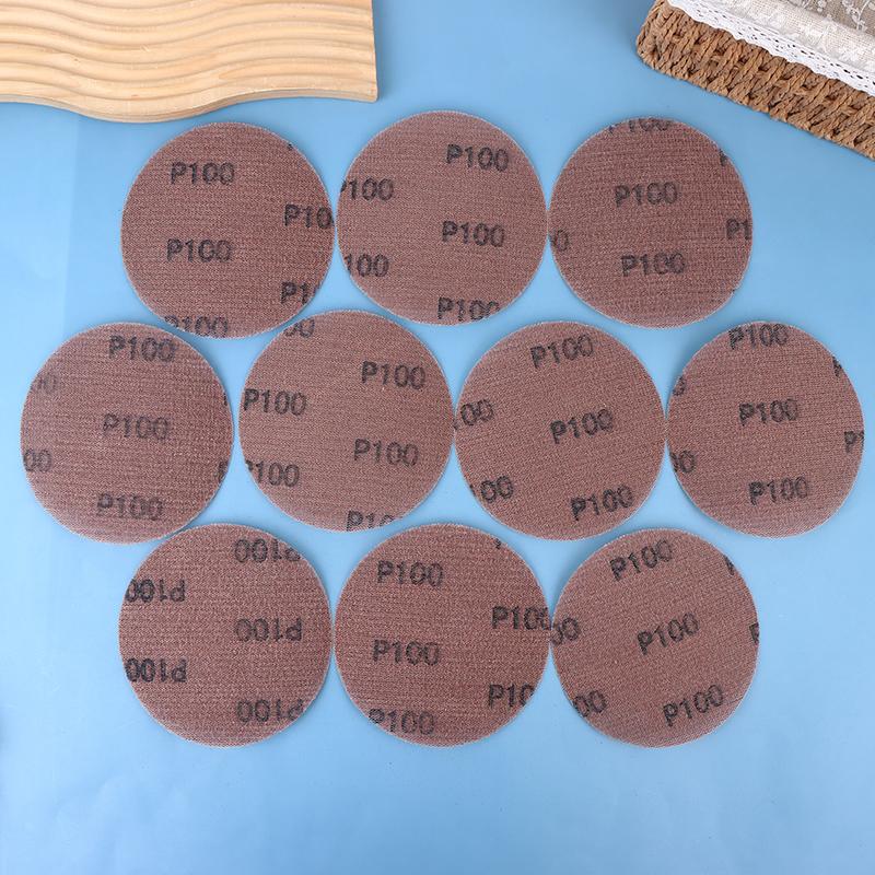 10 Stück 5 Zoll Klett-Schleifpapier Gitter-Schleifscheiben 125 mm Netz-Schleifpapier Staubfrei Anti-Blockierend Schleifpapier für Auto