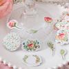 46 Pieces/box Flower Box Stickers Magazines Greeting Cards Decorative Materials Handmade DIY Collage Album Diary Decoration