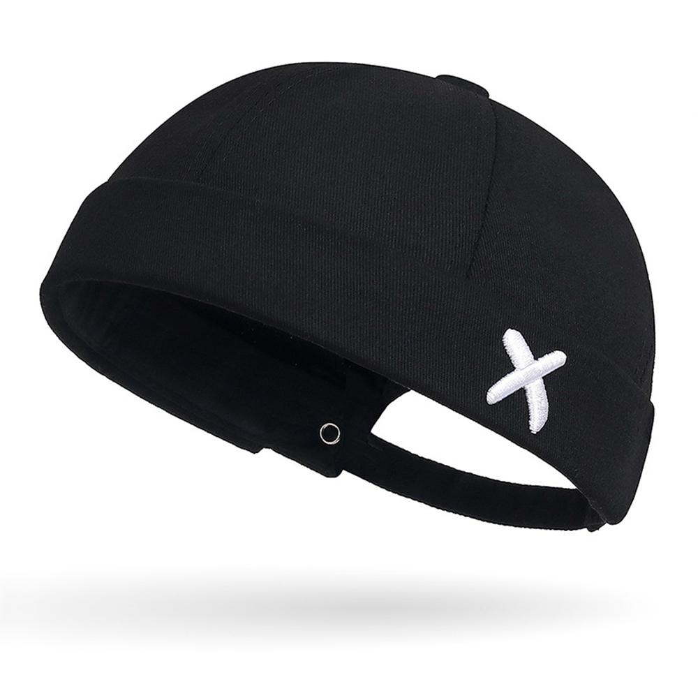 Men Women Brimless Soft Top Hats Skullies Cap Otton Adjustable Beanie Hats Unisex Fashion Street Melon Caps Portable Hip Hop Cap