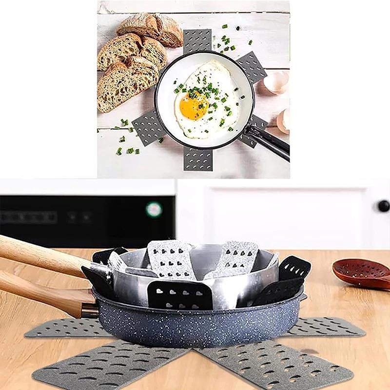 Topfschützer 12 zum Stapeln, Topf- und Topfunterteiler, 4 verschiedene Größen zur Vermeidung von Kratzern Kochgeschirr-Schützer