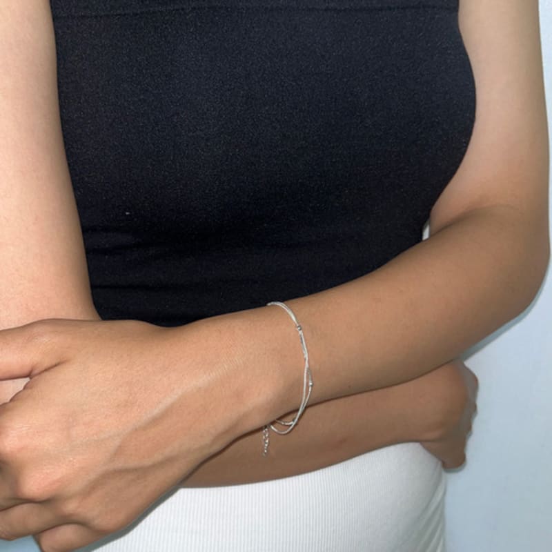 

NOT THAT SPICY Layered Jung Collection Double Braclet_Silver Silver