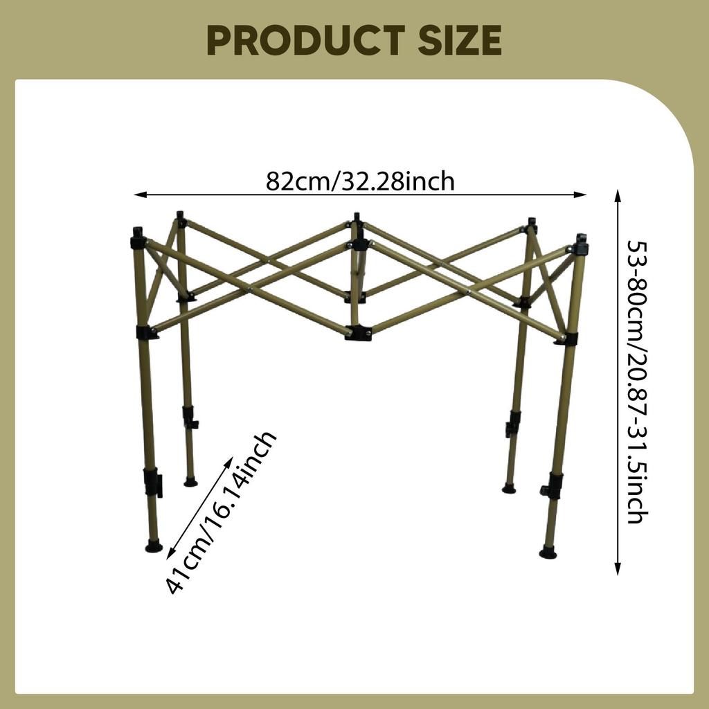 Adjustable Folding Table Leg Riser for BBQ, DIY, Kitchen, Repair