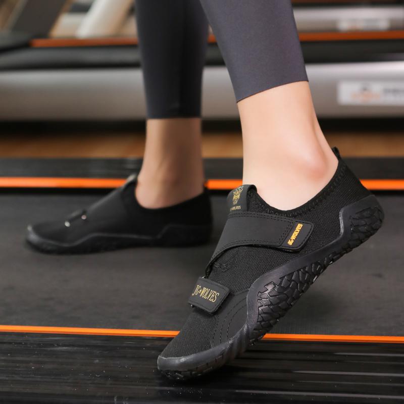 Women Light Elastic Training Shoes Men's Weightlifting Squat Shoes Barefoot Gym Fitness Sneakers Casual Sports Shoes Non-slip