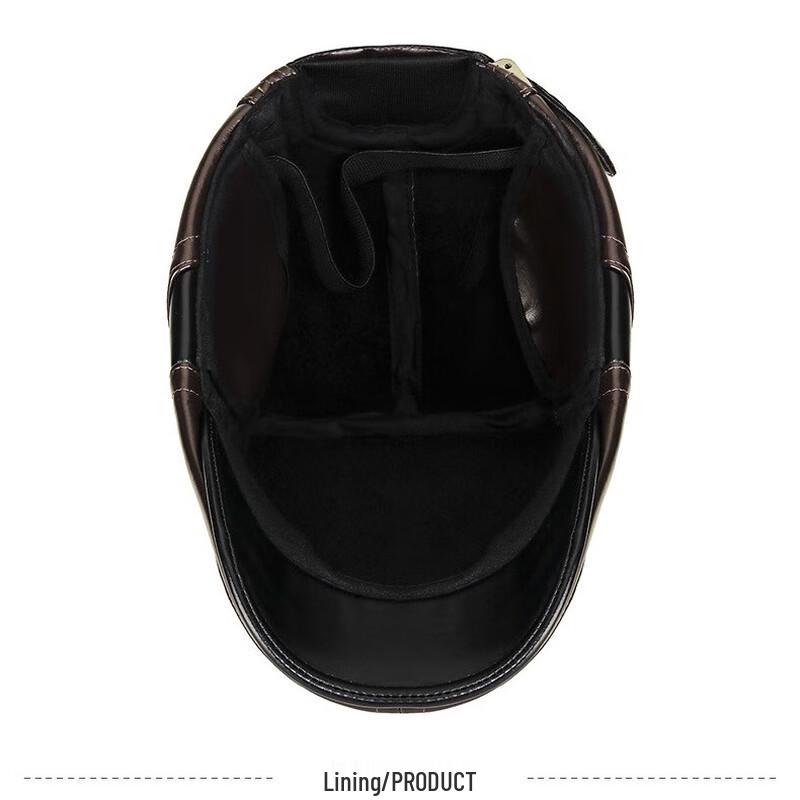 Men's Winter PU Leather Flat Cap