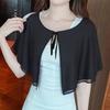 Soft Chiffon Sun Protection Wrap Lightweight Foldable Design For Sensitive Skin Summer Outfits