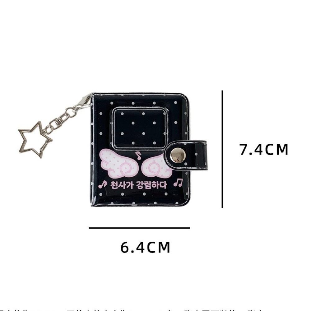 2-Inch Mini Photo Album Angel Wings Card Storage Book Kawaii Photo Card Holder  Bag Decoration