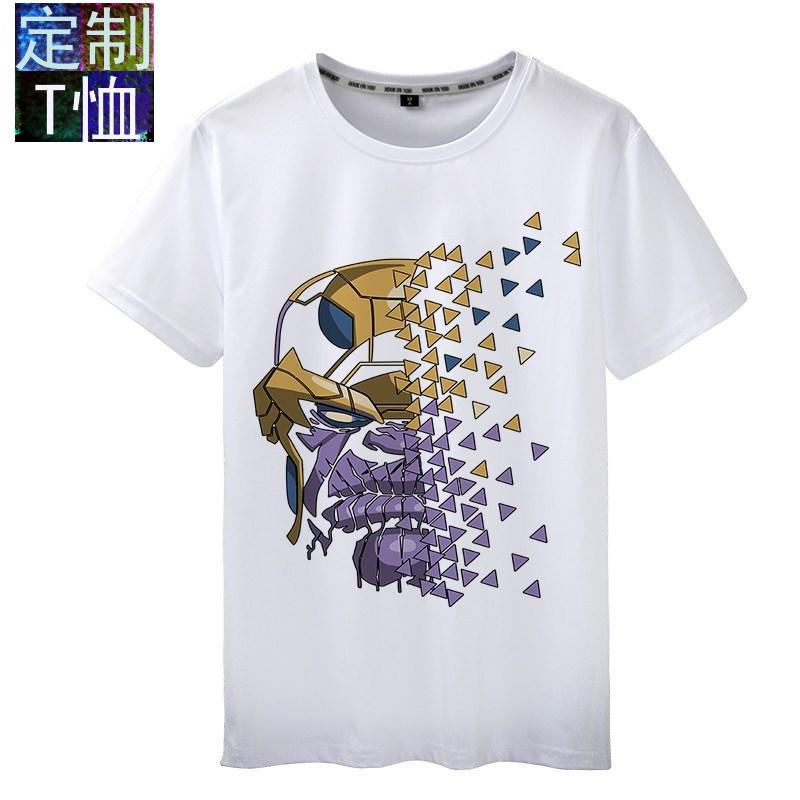 Футболка с супергероями Мстители Marvel Танос, короткий рукав, Железный Человек, Человек-Паук, Капитан Америка, Индивидуальная мужская рубашка S