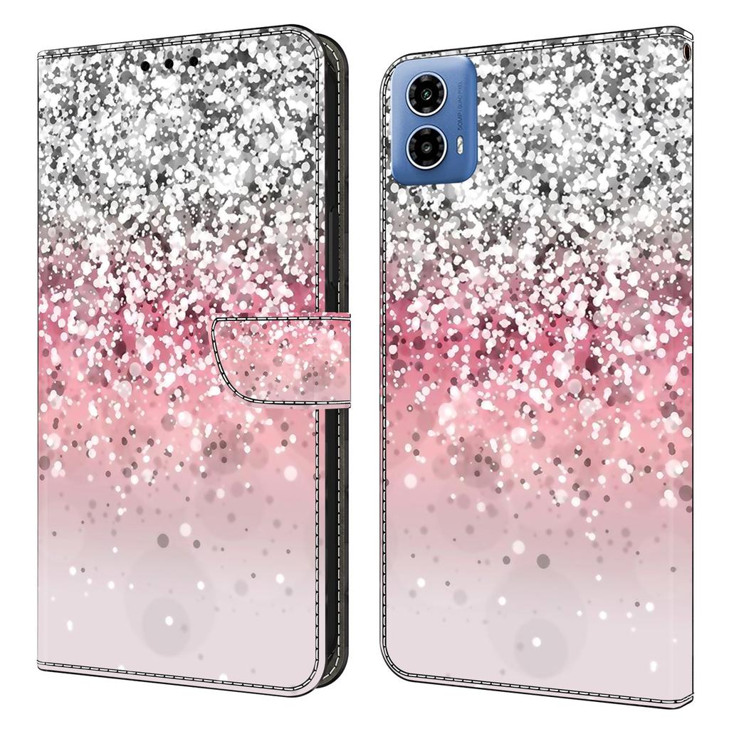 For Motorola Moto G45 5G/G34 5G Case PU Leather 3D Pattern Wallet Phone Cover with Standing Function