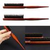2Pcs Premium Bristle Hairbrush With Wooden Handle-Reduces Frizz And Static- Scalp Massage Bristle Brush Set For All Hair Types