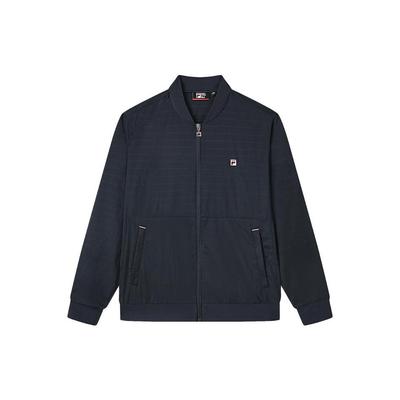 Logo Label Baseball Collar Casual Jacket Men Jackets Legendary-Blue F11M321702FNV