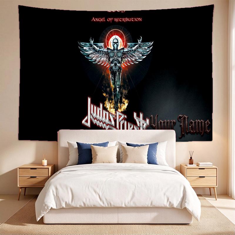 Judas Priest (1) Custom Name Tapestry Wall Hanging Tapestry Wall Art Decor for Bedroom Living Room