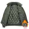 Men's Flight Jacket: Winter Thickened Velvet, Detachable Lapel, Outdoor Casual Style for Autumn & Winter