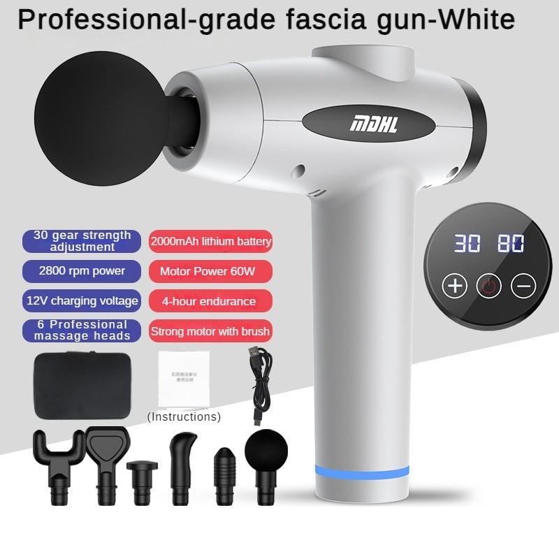 Brushless Motor Multi Gear Adjustment Massager Muscle Relaxation Impact Fascial Gun Professional and Efficient Lithium Battery Massage Device