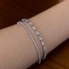 Lewe [2-bracelet set] Clear tennis bracelet
