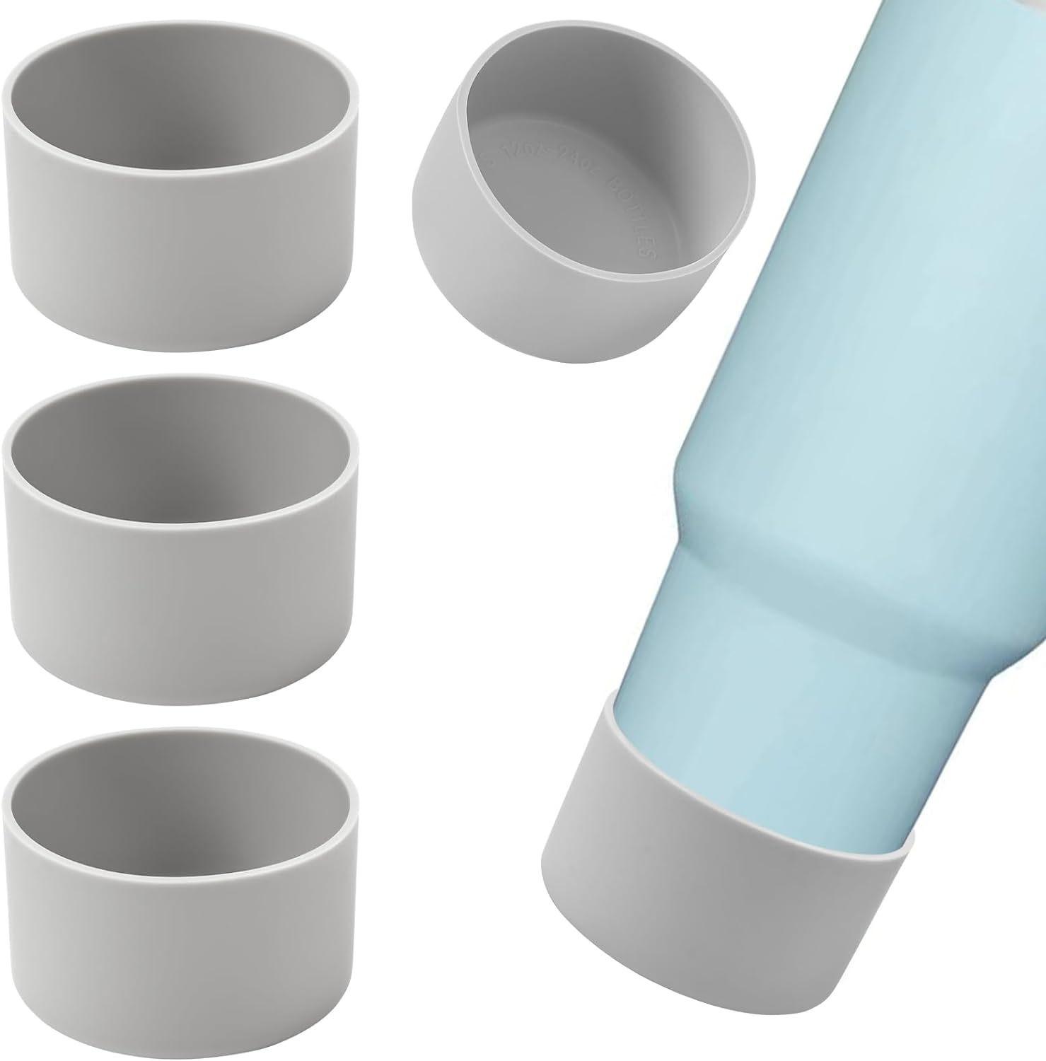 

75 мм разноцветный силиконовый защитный чехол для чашки, чехол для хранения, совместимый с вакуумной бутылкой Stanley 30/40 унций, противоскользящий, устойчивый к царапинам