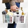 Durable Plastic Shower Basket Simple Functional Hollow Out Storage Basket Washing Basket For Bathroom/Toilet