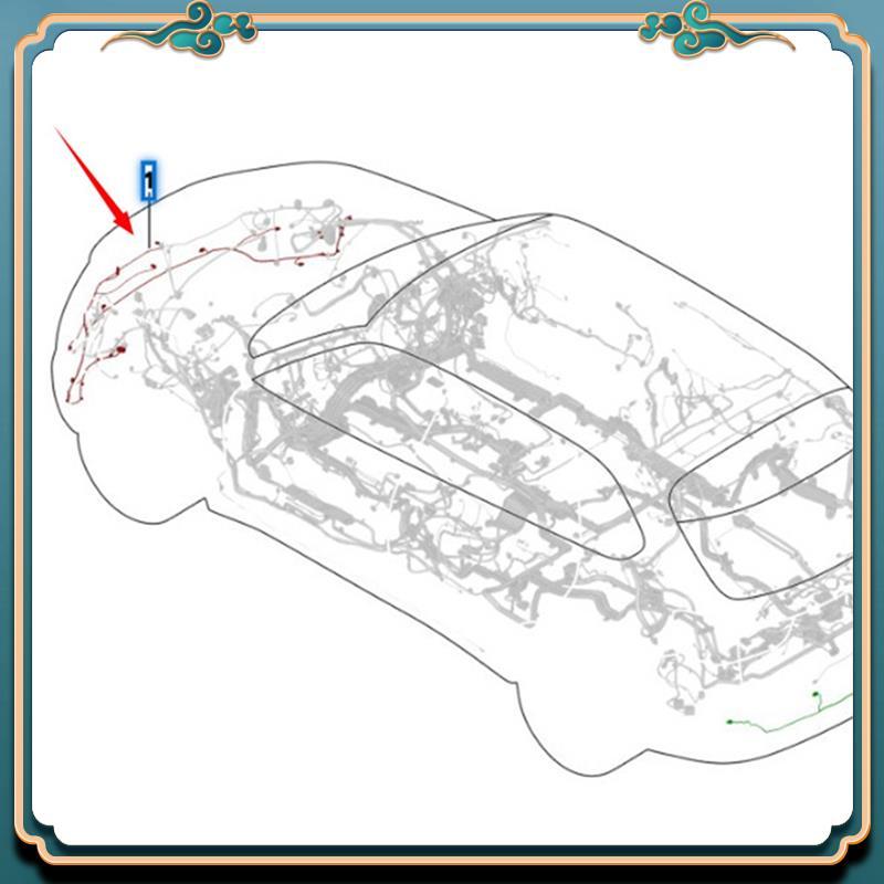 Latest Front Bumper Parking Sensor Wiring Harness For BMW X5 F15 2012-2018 61129321955
