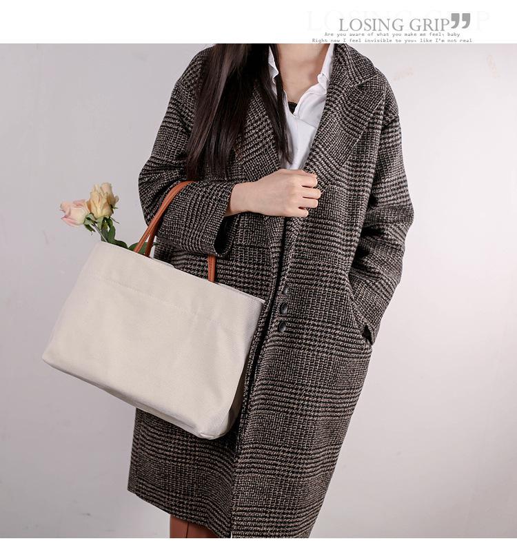 Women's Japanese Style Canvas Crossbody Tote - Large Capacity, Sporty, Casual & Trendy for Students and Commuters