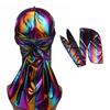 Cross-Dressing Durag: Imitation Seide Langes Schwanz Piratenumhang Umhanghut für Hip Hop Stil