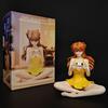 11cm Eva Asuka Langley Soryu Cute Sitting Pose Figure Collectible Model Toy PC Case Ornament Desktop Decor Gift For Anime Fans