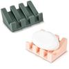 Silicone Soap Box Soap Rack Creative Soap Pad Drain Pad Washable Non-slip Household