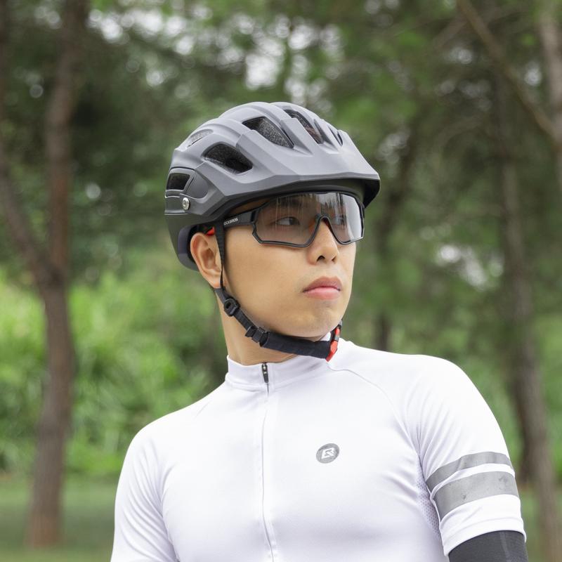 ROCKBROS Fahrradbrille Photochrome MTB Rennradbrille UV400 Schutz Sonnenbrille Ultraleicht Sport Sichere Brillen Ausrüstung