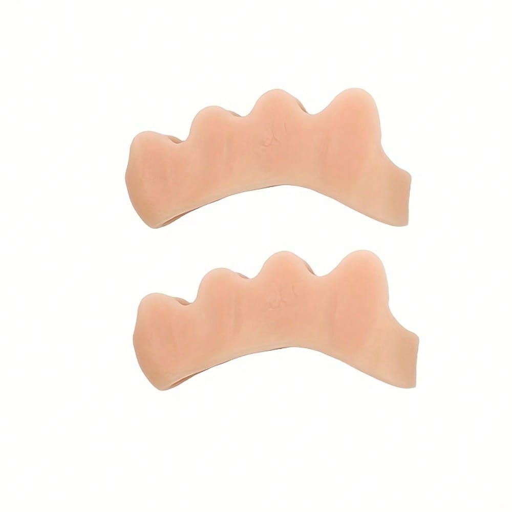 2pcs Five Toe Divider, Toe Outward Orthodontic Device, Reusable Foot Orthodontic Alignment Spacer for Men and Women