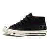 Converse Undefeated X  Chuck 70 Mid Fashion Comfortable High-Top Canvas Shoes Unisex Sneakers Black White A00673C