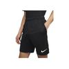 Nike Casual Elastic Waist Logo Print Straight Shorts Men Bottoms Black DM5943-010