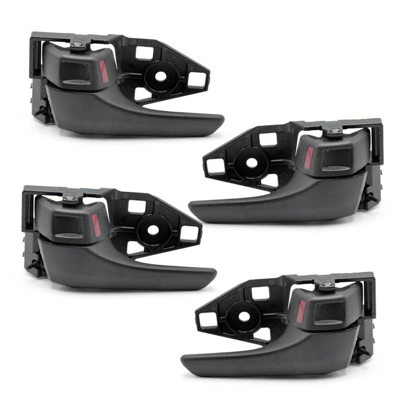 

1 Set Car Inner Door Handle Black Black 69205-0K100-C1, 69206-0K090-C1 For Toyota Hilux Tacoma Revo SR5 2016-