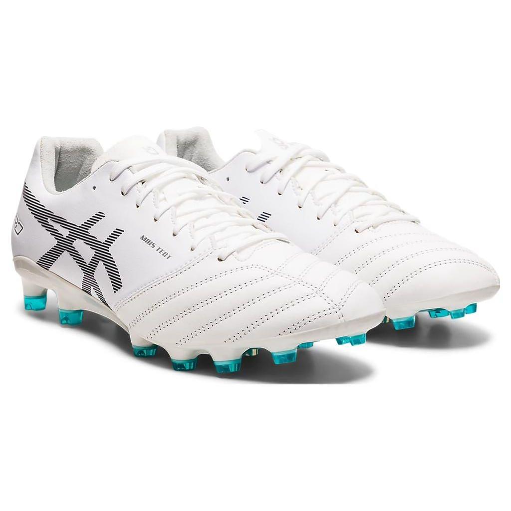 Asics Ds Light X-Fly Pro Kunstrasen Synthetikleder Rutschfest Langlebig Atmungsaktiv Fußballschuhe Herren Fußballschuhe Weiß Blau 1101A025-100