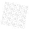 50Pcs S Shape Curtain Rails Gliders Hooks Sliders Clip Set for Easy Glides and Stability In Bedroom and Living Room