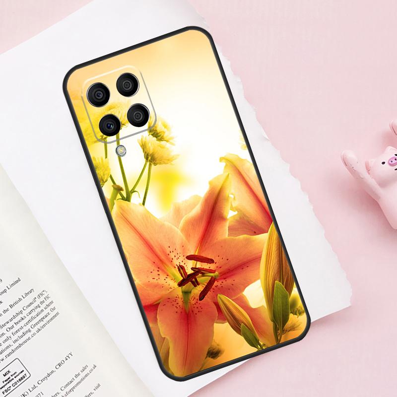 Colorful Flower Lily For Samsung Galaxy M13 M23 M33 M53 M30s M31s M32 M52 M12 M55 M15 M20 M21 M51 M34 M54 Case