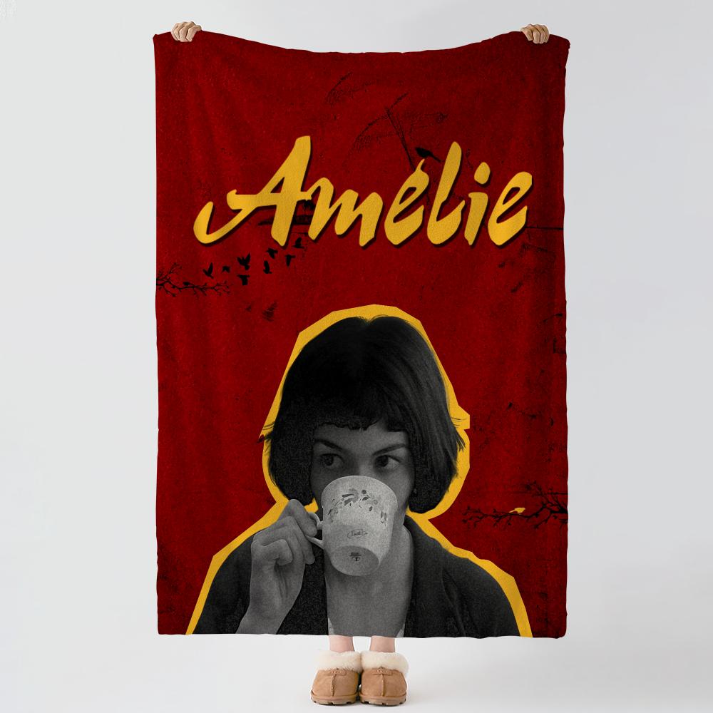 character a-amelie-e Throw Thick Comfort Flannel Quilt, Multi-scene Use Indoor Outdoor Daily Nap