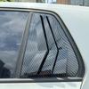 For VW Golf MK7 MK7.5 2013- Car Rear Louver Window Side Shutter Cover Trim Sticker Vent Scoop ABS Carbon Fiber Black Parts