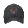Fashion PWHL Montreal Victoire Est   Ice Pride Quote Baseball Cap  Vintage Washed Denim Hat Unisexs Hat