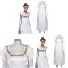 Bridgerton Season Vintage Dress With High Waist Victorian Tea Gown For Halloween Cosplay