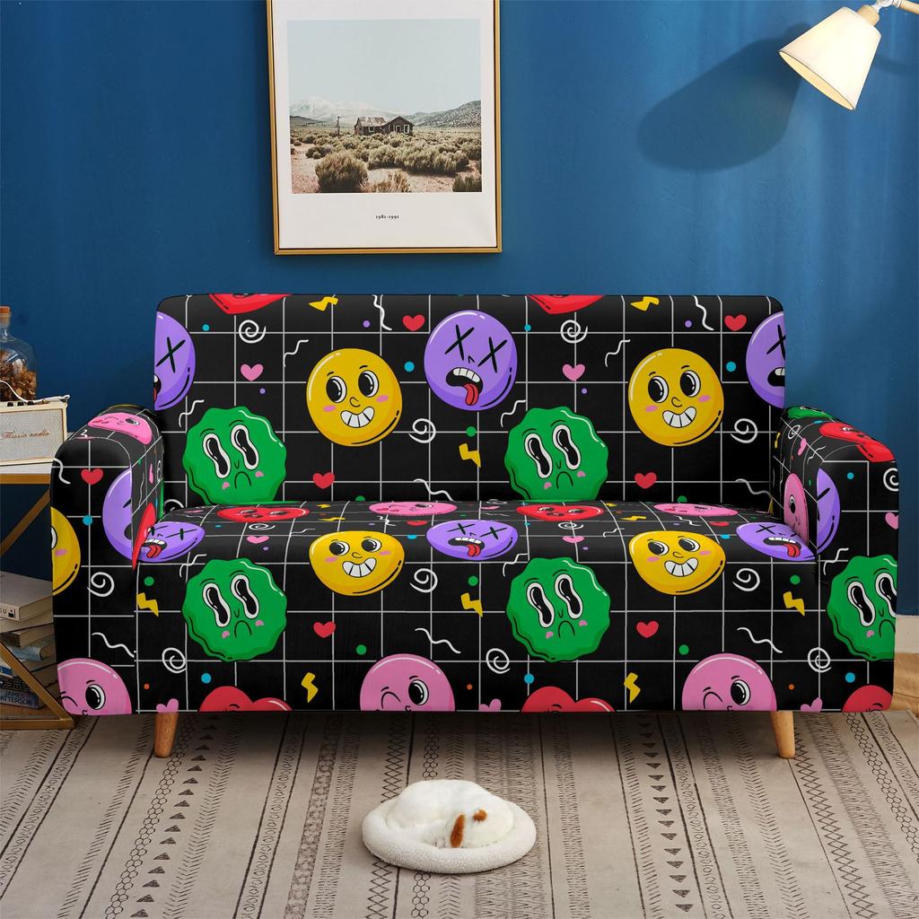 Elastic All-Inclusive Sofa Cover, Expression Bag, Multi-Person Combination Sofa Cover, Lazy Sofa Cover