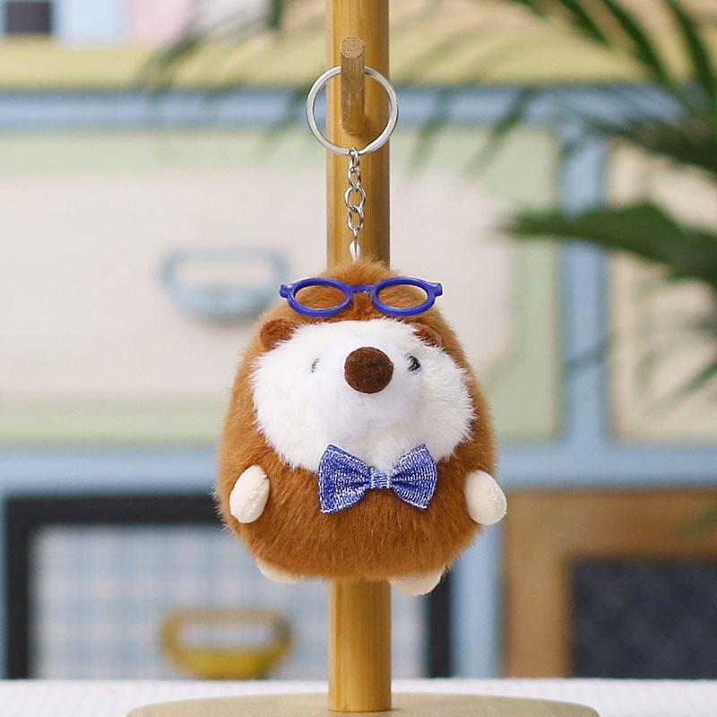Plush Hedgehog Keychain With Cartoon Eyes For Kids And Collectors