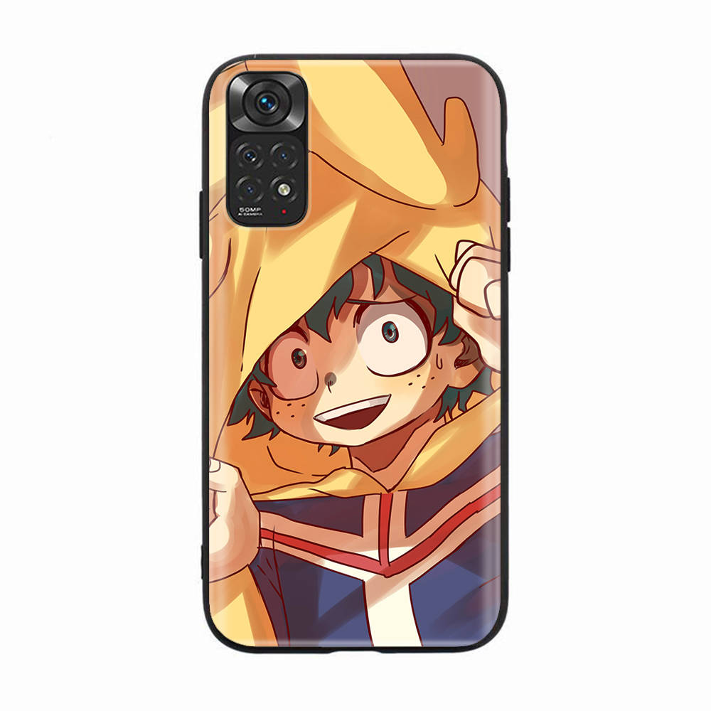 Black Case for Samsung Note 20 Lite S24 Ultra S23 A03 A05 A06 A11 A71 A15 A16 A13 A24 A25 A33 A52 A53 A50 M55 M35 Plus D-54 Hero Academia