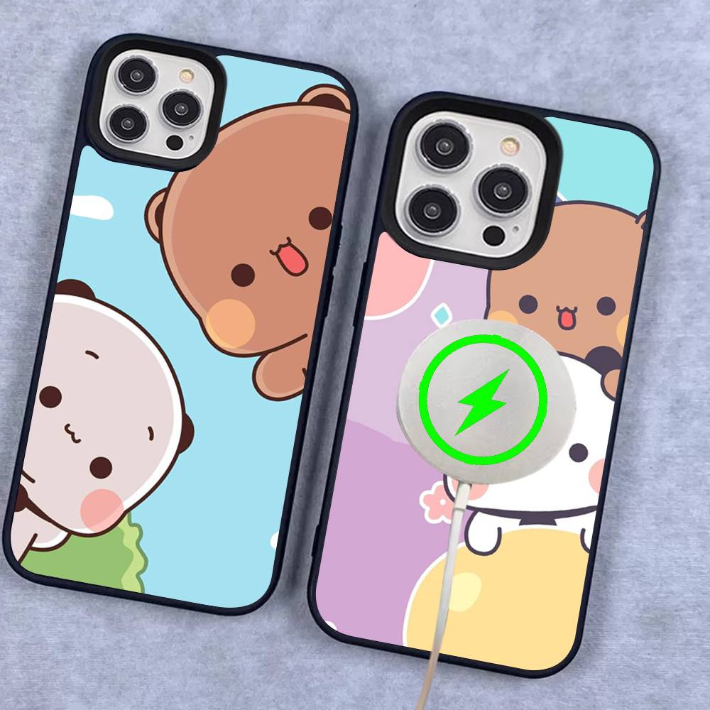 Bubu And Dudu Cute Cartoon Magnetic For Magsafe Phone Case For IPhone 17 Air 16 Pro Max 15 14 13 12 11 Protective Cover
