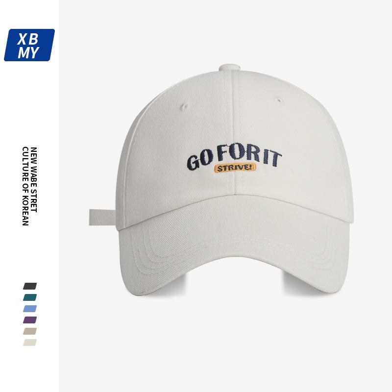 

Hat Men s Summer Versatile Letter Embroidery Soft Top Cap Sunshade Small Face Big Head Circumference Baseball Cap Women One Size