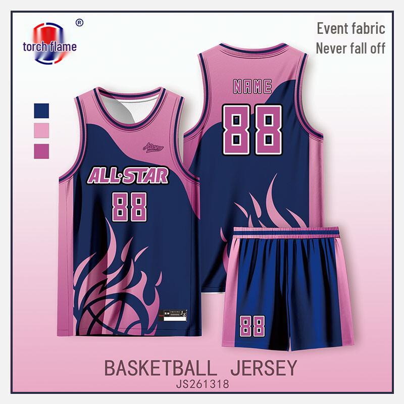 Ju Yan Digital Print Basketball Uniform 2XL
