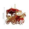 Ozdoba wisząca na choinkę w kształcie powozu, dekoracja domu z akrylową liną
